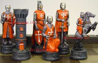   CRUSADE chess set 17 CASTLE FORTRESS Board crusades crusaders  