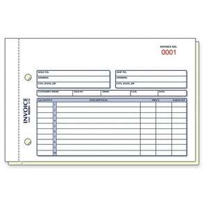 Rediform 7l721 Invoice Form   50 Sheet[s]   Stapled   2 Part 