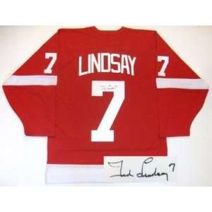  Ted Lindsay Autographed Uniform   Ccm