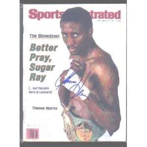 Thomas Hearns (Boxing) autographed Sports Illustrated Magazine