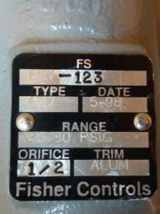 Fisher Controls Gas Pressure Regulator 627 123 #33905  