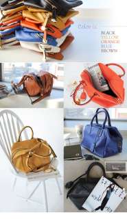   New KOREA GENUINE LEATHER Satchel Handbags Tote Shoulder Bag [B1091