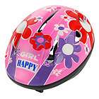Children Girl Ultra Pink Bike Bicycle Cycling Skateboard Floral Helmet