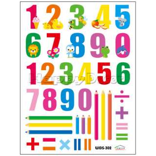 Glow in the Dark Numbers Kids Wall Decals Vinyl Art Removable Stickers 