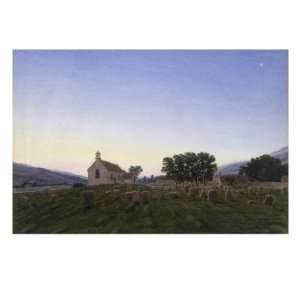   Church, Northumberland Giclee Poster Print by William Turner, 12x16