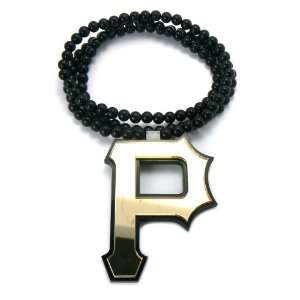 Wiz Khalifa Pittsburg P Acrylic Pendant w/Bk Ball Chain Necklace WX54G