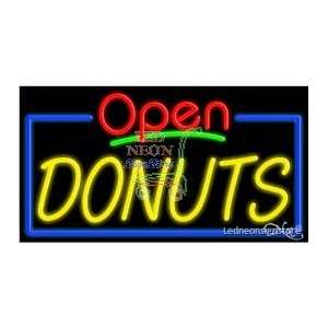 Donuts Neon Sign 20 inch tall x 37 inch wide x 3.5 inch deep outdoor 