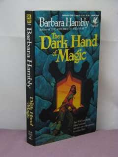 1st, signed by 2, Dark Hand of Magic by Barbara Hambly 9780345358073 