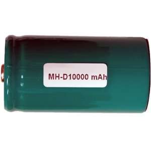    12 x D 10000 mAh Green NIMH Rechargeable Batteries Electronics