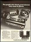 1973 Vintage Ad for The SONY HP 610A stereo system (022