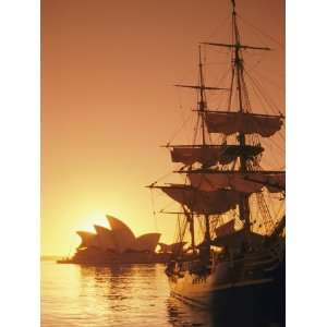  Sydney Opera House and the Hms Bounty, a Replica of the Famous 