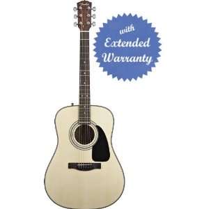  Fender CD 100 Dreadnought Acoustic Guitar Bundle with 