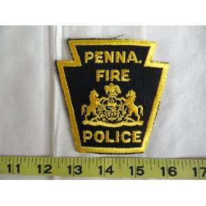  Penna (Pennsylvania) Fire Police Patch: Everything Else