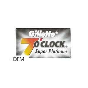  Gillette& OClock Super Platinum Double Edge Razor Blades 