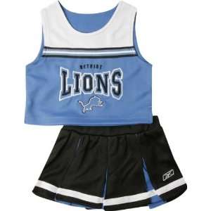  Detroit Lions Girls 4 6X 2 Pc Cheerleader Jumper Sports 