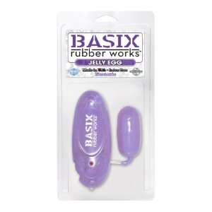  Basix Rubber Works Jelly Egg, Purple Pipedreams Health 