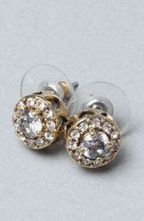  Betsey Johnson The Iconic Crystal Circular Stud Earring 