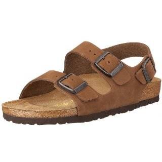 Birkenstock sandals Milano from Nubuck in Cocoa with a narrow insole 