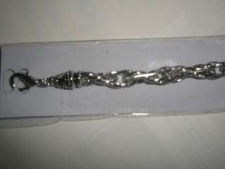 Big 18K White Gold Plated Chain Bracelet, Gift for Men  