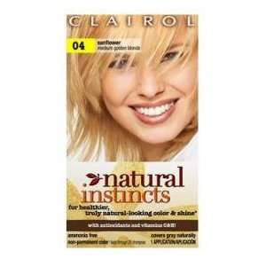 Clairol Natural Instincts #4 Sunflower (Med Golden Blonde 