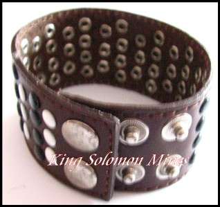 Unisex Leather Wrap Ajustable Wristband Cuff Bracelet