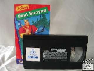 Paul Bunyan VHS Disneys Favorite Stories 786936393835  