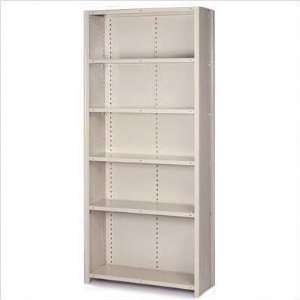  8000 Series Closed Shelving Starter with Open Back and 6 Heavy 