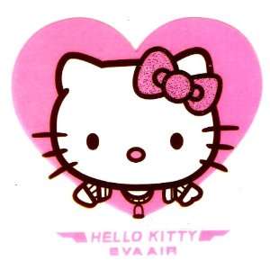 Hello Kitty flight attendant Eva Air pink heart Iron On Transfer for T 