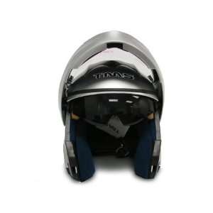  Sliver Dual Visor Modular Motorcycle Flip Up Helmet DOT 