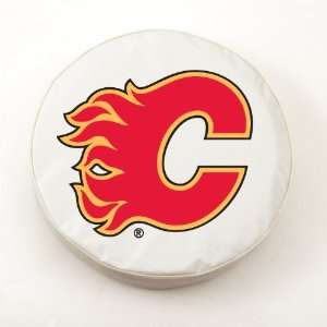    Calgary Flames NHL White Spare Tire Cover: Sports & Outdoors