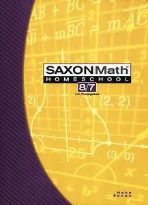 Saxon Math 87 Third Edition Student Text Homeschool Book  