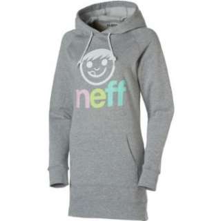  Neff Ice Cream Logo Long Fleece Hoody   Womens: Clothing