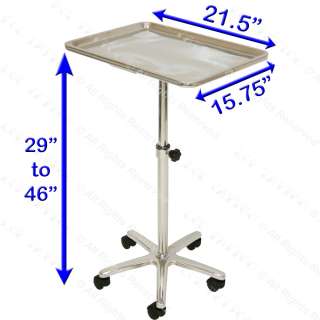 MAYO STAINLESS STEEL TRAY MEDICAL DOCTOR DENTIST BEAUTY SPA SALON 
