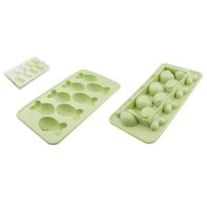Amico Green TPR Fish Ice Cube Tray Chocolate Candy Maker Cupcake Pan 