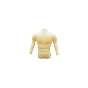  Inflatable Mannequin   Male Torso with Arms Ivory   MTAI 1 