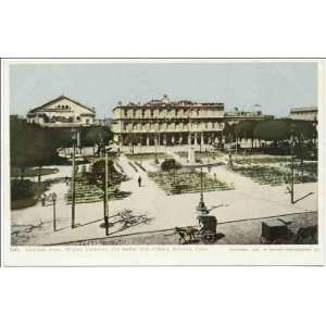   Park and Hotel Inglaterra, Havana, Cuba 1898 1931