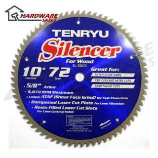 Tenryu SL 25572 10 inch Carbide Tipped Table Miter Saw Blade  