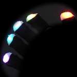 Multicolor LED Glow GLOVES Magic Mitts Rave Dance   WOW  