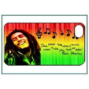  Bob Marley iPhone 4 iPhone4 Black Designer Hard Case Cover 