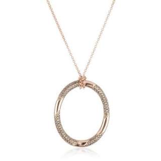 Judith Jack Sterling Silver and Rose Gold Plated Circle Pendant 