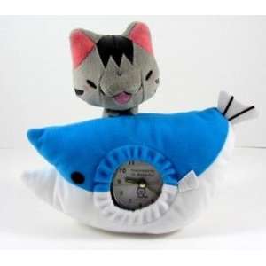   Kitty & Big Fish Plush Clock   Banpresto Japan Import 