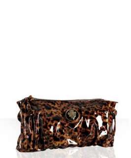 Gucci tortoise shell patent Hysteria oversized clutch   up 