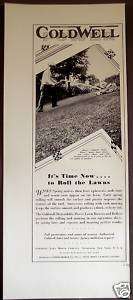 1934 Coldwell Power Lawn Mowers & Rollers vintage ad  