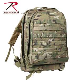 ROTHCO MOLLE Modular 3 Day Assault Pack Backpack   CRYE MULTICAM CAMO 