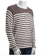 style #312155403 earth overdye stripe crewneck sweater