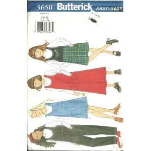  Girls Jumper & Jumpsuit (Butterick Sewing Pattern 5650 