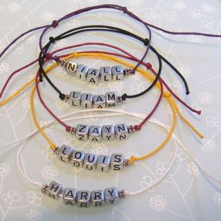 One Direction Friendship Bracelet   5 Name Options   Harry Louis Niall 