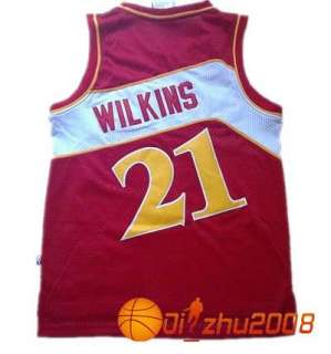 Dominique Wilkins Hawks #21 Swingman Throwback Jersey  