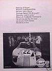 1969 69 Gulf Oil Ford GT 40 GT40 ORIGINAL Vintage Ad C MY STORE 5 
