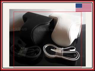 USA Olympus EP1 EPL1 EP2 14 42 Lens Leather Camera Case  